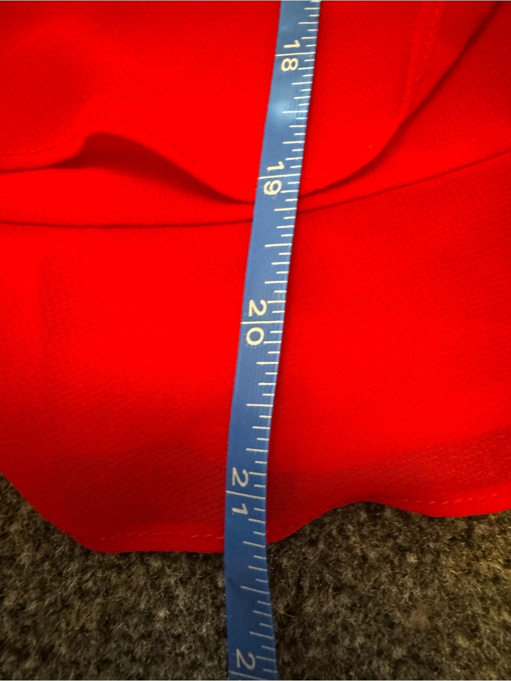Liz Claiborne Red Chiffon Tiered Ruffle Sleeveless Tank Top Small Petite - Picture 6 of 7